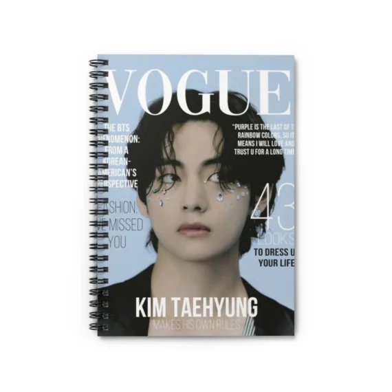 Kim Taehyung Notebook , Spiral Notebook - Bts Notebook