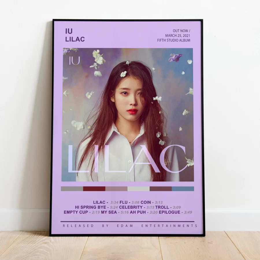 IU - LILAC Album Cover Poster Room Decor Wall Music Decor Music Gifts