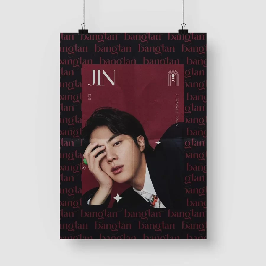 Jin BTS Inspired Art Print