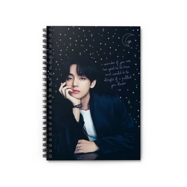 V, Kim Taeyung, BTS, Spiral Notebook, Journal, Taeyung, V, Taeyung, Quote, Bts Fan, Writing Book, V Bias