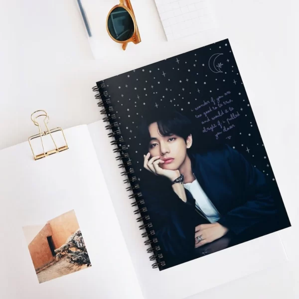 V, Kim Taeyung, BTS, Spiral Notebook, Journal, Taeyung, V, Taeyung, Quote, Bts Fan, Writing Book, V Bias