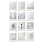 White Polaroids Set of 12
