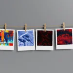 Geometric Abstract Polaroids Set of 12