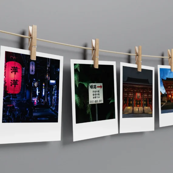 Japanese Aesthetic Polaroids Set of 12