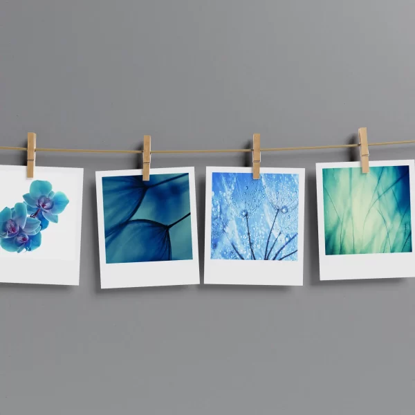 Cyan Aesthetic Prints Pack of 12