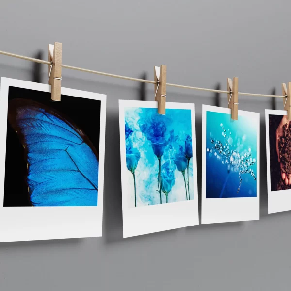 Cyan Aesthetic Prints Pack of 12