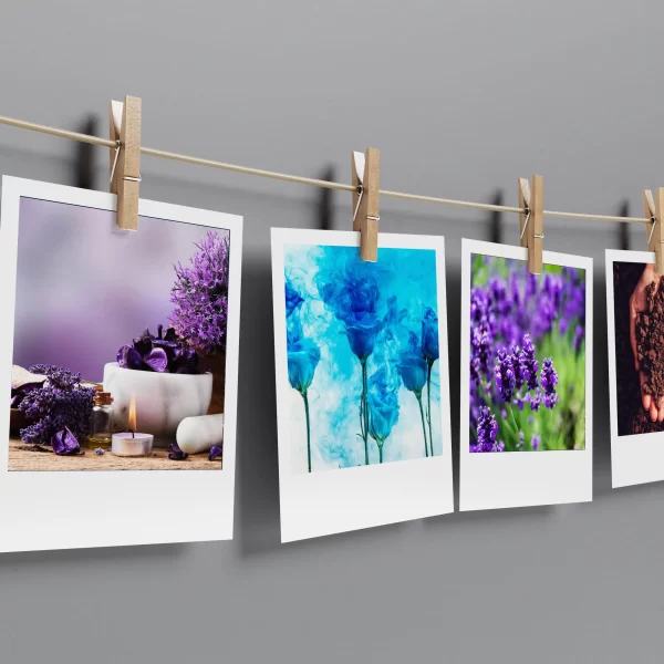 Lavender Aesthetics Polaroids Pack of 12