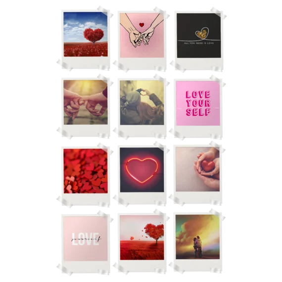 Love Polaroids Pack of 12