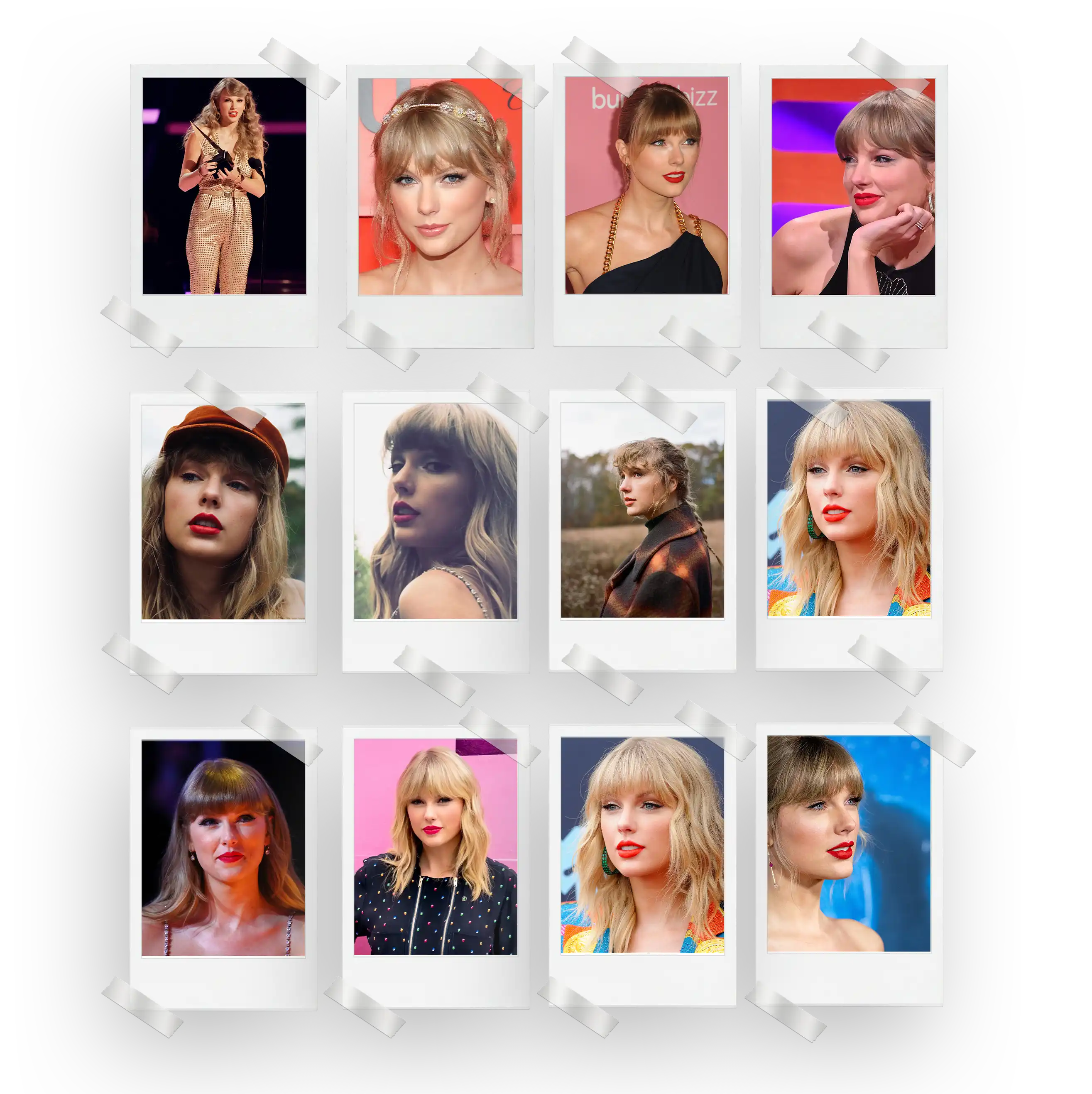 Taylor Swift Polaroids Pack of 12 - PrintBlow - Vintage polaroids and ...