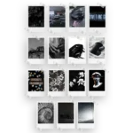 Black Aesthetic Polaroids Set of 15