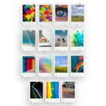 Rainbow Aesthetic Polaroids Set of 15