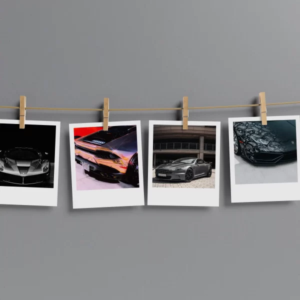 Supercars Polaroids Set of 13