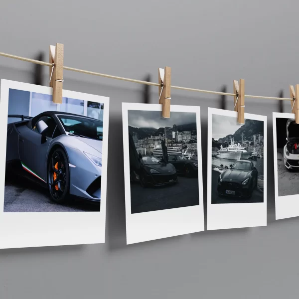 Supercars Polaroids Set of 13