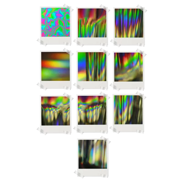 Chromatic Aesthetic Prints Set of 10