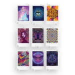 Psychedelic Aesthetic Polaroids Set of 9