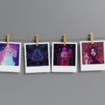 Psychedelic Aesthetic Polaroids Set of 9