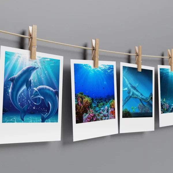 Aquatic Polaroids Set of 12