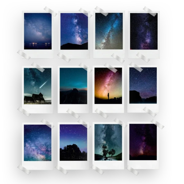 Starry Night Prints Set of 12