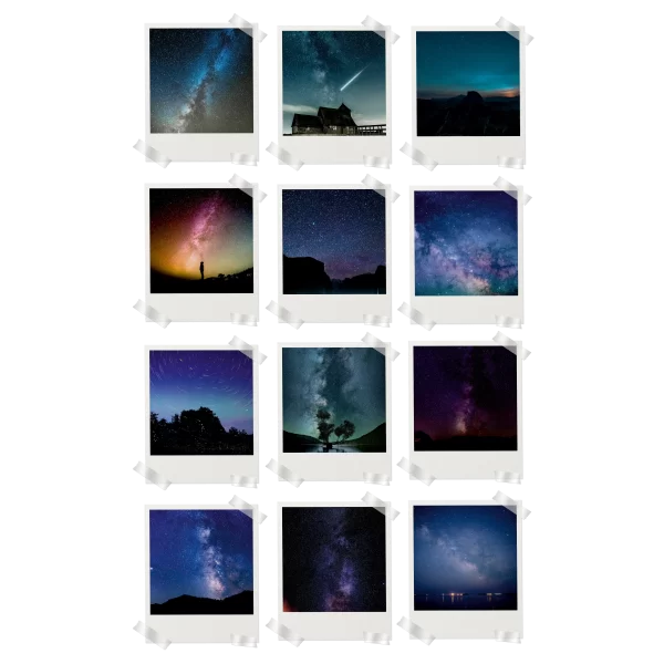 Starry Night Prints Set of 12