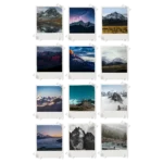 Mountains Polaroids Set of 12