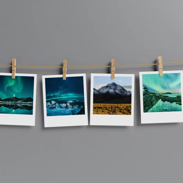 Northern Lights Polaroids Set of 12