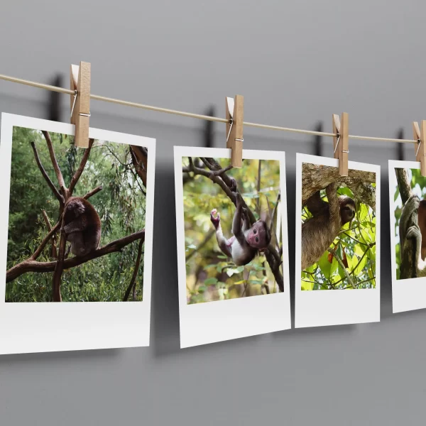 Sloth Polaroids Set of 12