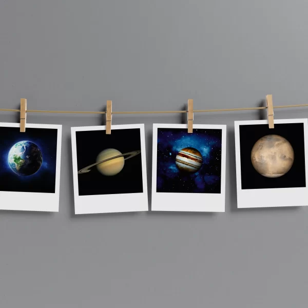 Solar System Polaroids Set of 12