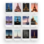 Eiffel Tower Polaroids Set of 12