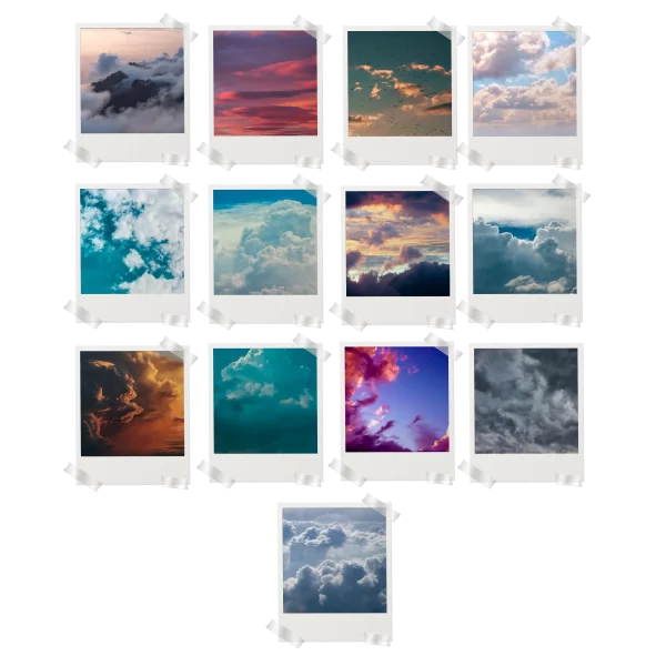 Cloud Prints Set of 13