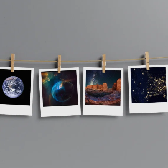Space Polaroids Set of 15