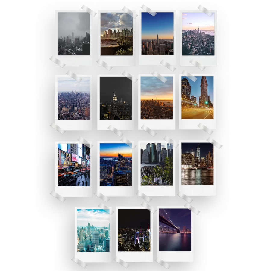 New York Polaroids Set of 15