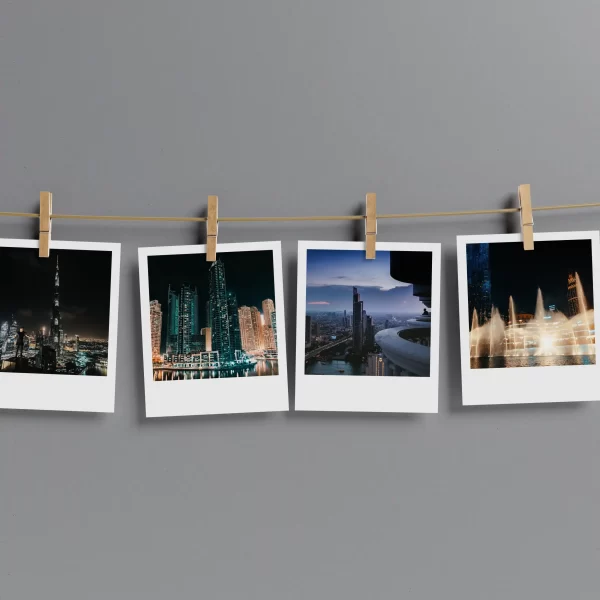 Dubai Skyline Polaroids Set of 10