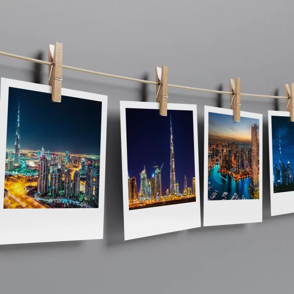 Dubai Skyline Polaroids Set of 10