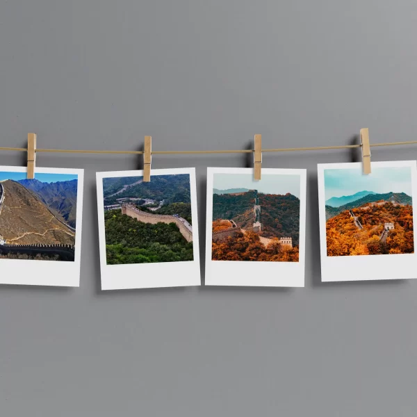 Great Wall of China Polaroids Set of 9