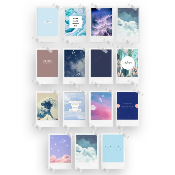 Random Aesthetics Polaroids Set of 15