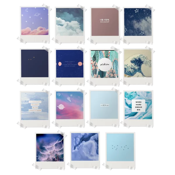 Random Aesthetics Polaroids Set of 15