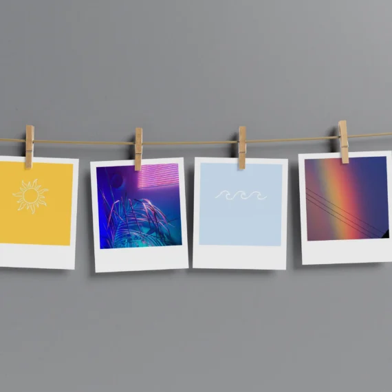 Cute Aesthetics Polaroids Set of 12