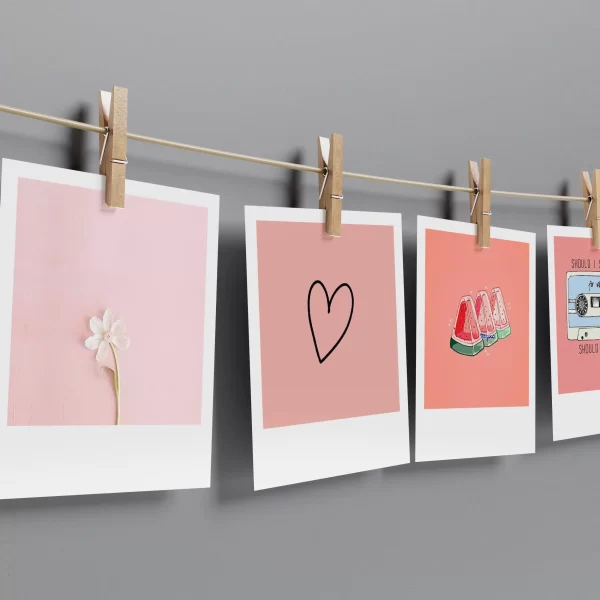 Pink Aesthetic Prints Set of 13