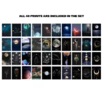 Astronomy Aesthetics 40 Pieces Wall Collage Kit for Room Decor