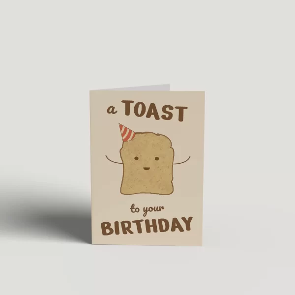 A toast to your day Birthday Greeting Card