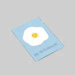 Dad you're eggcelent Cute Father Greeting Card