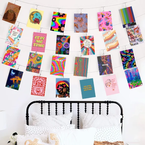 Indie Aesthetics 40 Pieces Wall Collage Kit for Room Decor