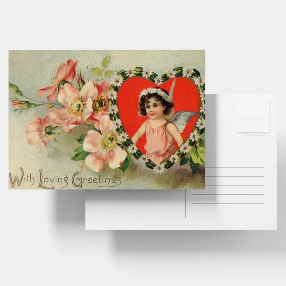 With Loving Greetings Postcard - Set of 9