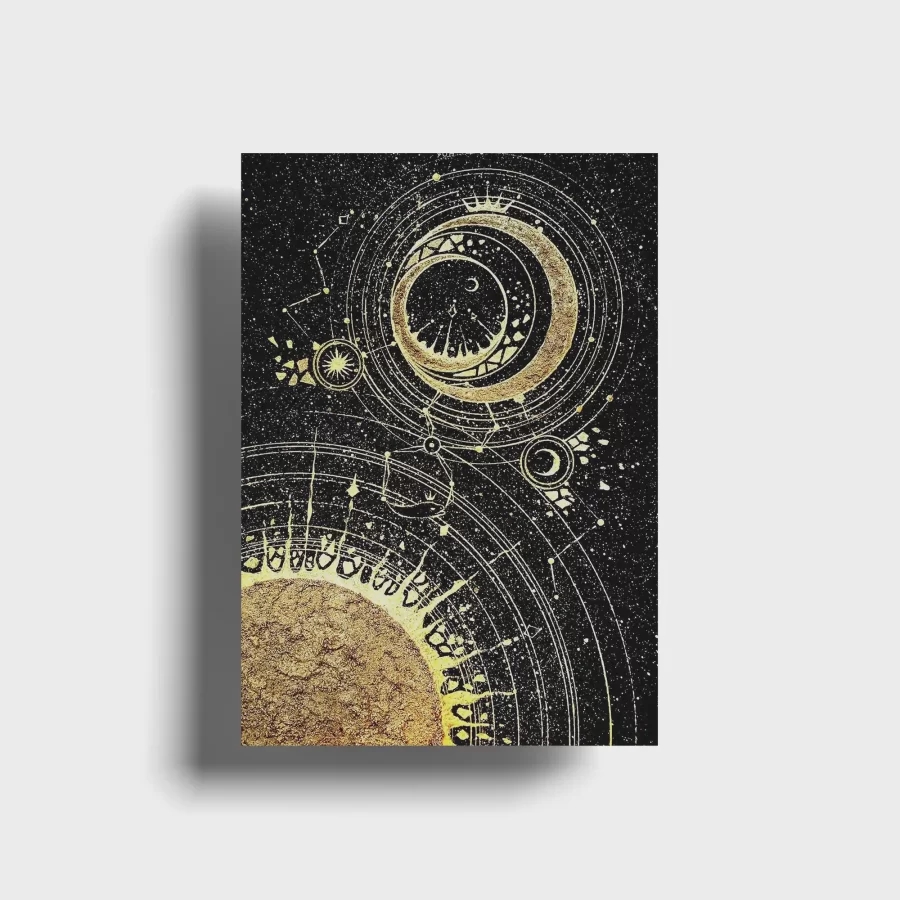 Astronomical Design Postcard - Set of 9