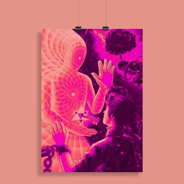 Psychedelic Trippy Aesthetic Wall Poster