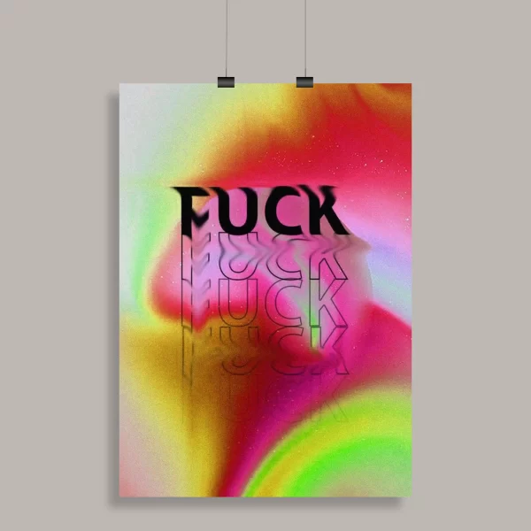 Psychedelic Trippy Aesthetic Wall Poster