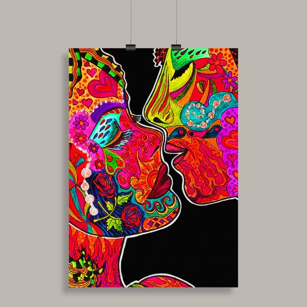 Psychedelic Trippy Aesthetic Wall Poster