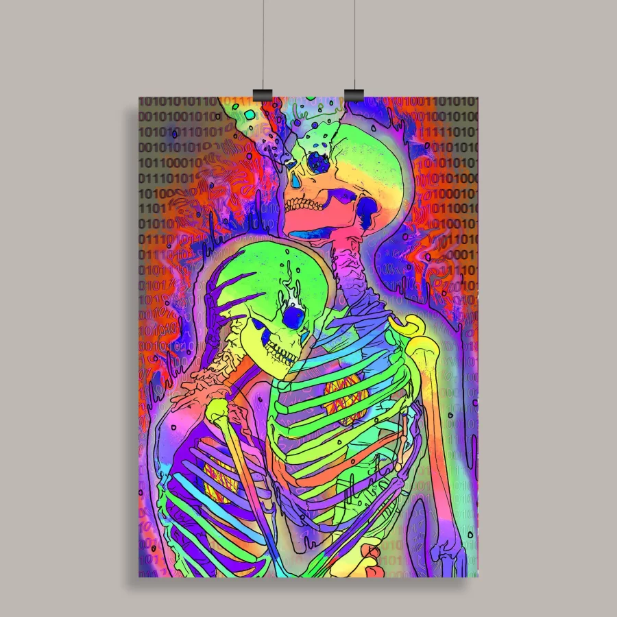 Psychedelic Trippy Aesthetic Wall Poster