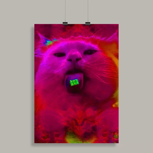 Psychedelic Trippy Aesthetic Wall Poster