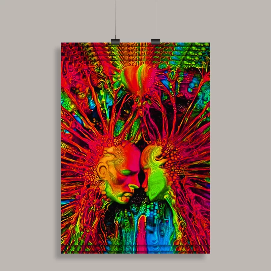 Psychedelic Trippy Aesthetic Wall Poster